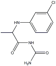 {2-[(3-chlorophenyl)amino]propanoyl}urea Struktur