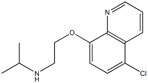 {2-[(5-chloroquinolin-8-yl)oxy]ethyl}(propan-2-yl)amine Struktur