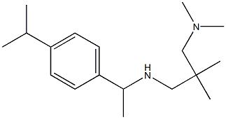 {2-[(dimethylamino)methyl]-2-methylpropyl}({1-[4-(propan-2-yl)phenyl]ethyl})amine Struktur