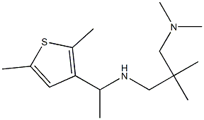 {2-[(dimethylamino)methyl]-2-methylpropyl}[1-(2,5-dimethylthiophen-3-yl)ethyl]amine Struktur