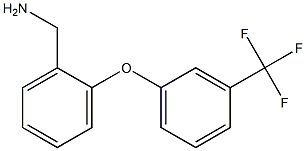 {2-[3-(trifluoromethyl)phenoxy]phenyl}methanamine Struktur