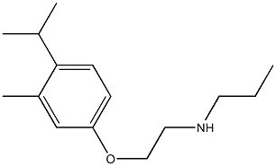 {2-[3-methyl-4-(propan-2-yl)phenoxy]ethyl}(propyl)amine Struktur