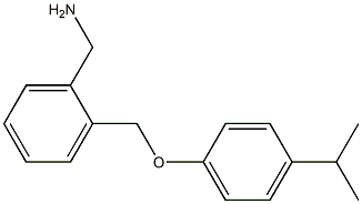 {2-[4-(propan-2-yl)phenoxymethyl]phenyl}methanamine Struktur