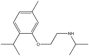 {2-[5-methyl-2-(propan-2-yl)phenoxy]ethyl}(propan-2-yl)amine Struktur