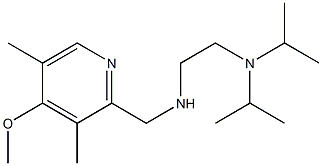 {2-[bis(propan-2-yl)amino]ethyl}[(4-methoxy-3,5-dimethylpyridin-2-yl)methyl]amine Struktur