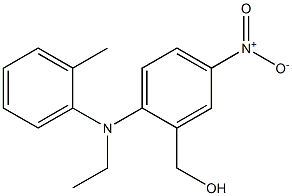 {2-[ethyl(2-methylphenyl)amino]-5-nitrophenyl}methanol Struktur