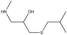 {2-hydroxy-3-[(2-methylpropyl)sulfanyl]propyl}(methyl)amine Struktur