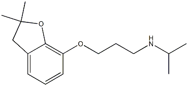 {3-[(2,2-dimethyl-2,3-dihydro-1-benzofuran-7-yl)oxy]propyl}(propan-2-yl)amine Struktur