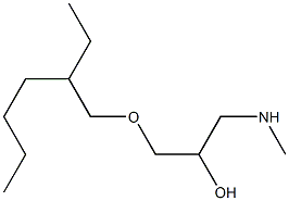 {3-[(2-ethylhexyl)oxy]-2-hydroxypropyl}(methyl)amine Struktur