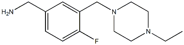 {3-[(4-ethylpiperazin-1-yl)methyl]-4-fluorophenyl}methanamine Struktur