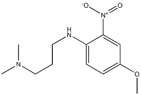 {3-[(4-methoxy-2-nitrophenyl)amino]propyl}dimethylamine Struktur