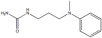 {3-[methyl(phenyl)amino]propyl}urea Struktur