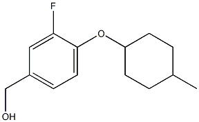 {3-fluoro-4-[(4-methylcyclohexyl)oxy]phenyl}methanol Struktur