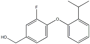 {3-fluoro-4-[2-(propan-2-yl)phenoxy]phenyl}methanol Struktur