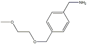 {4-[(2-methoxyethoxy)methyl]phenyl}methanamine Struktur