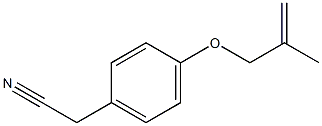 {4-[(2-methylprop-2-enyl)oxy]phenyl}acetonitrile Struktur