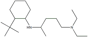 {4-[(2-tert-butylcyclohexyl)amino]pentyl}diethylamine Struktur