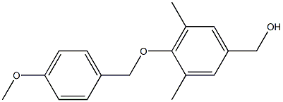 {4-[(4-methoxyphenyl)methoxy]-3,5-dimethylphenyl}methanol Struktur