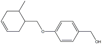 {4-[(6-methylcyclohex-3-en-1-yl)methoxy]phenyl}methanol Struktur