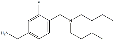 {4-[(dibutylamino)methyl]-3-fluorophenyl}methanamine Struktur