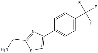 {4-[4-(trifluoromethyl)phenyl]-1,3-thiazol-2-yl}methanamine Struktur