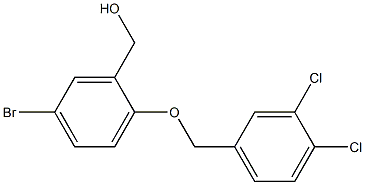 {5-bromo-2-[(3,4-dichlorophenyl)methoxy]phenyl}methanol Struktur