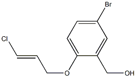 {5-bromo-2-[(3-chloroprop-2-en-1-yl)oxy]phenyl}methanol Struktur