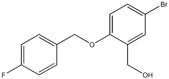 {5-bromo-2-[(4-fluorophenyl)methoxy]phenyl}methanol Struktur