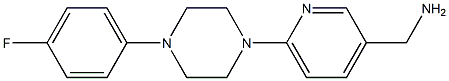 {6-[4-(4-fluorophenyl)piperazin-1-yl]pyridin-3-yl}methanamine Struktur