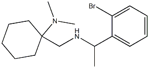 1-({[1-(2-bromophenyl)ethyl]amino}methyl)-N,N-dimethylcyclohexan-1-amine Struktur