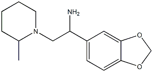 1-(1,3-benzodioxol-5-yl)-2-(2-methylpiperidin-1-yl)ethanamine Struktur