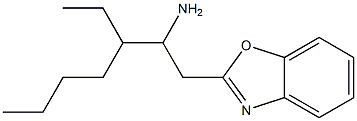 1-(1,3-benzoxazol-2-yl)-3-ethylheptan-2-amine Struktur