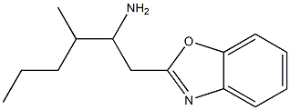 1-(1,3-benzoxazol-2-yl)-3-methylhexan-2-amine Struktur