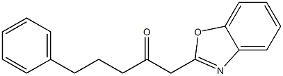 1-(1,3-benzoxazol-2-yl)-5-phenylpentan-2-one Struktur