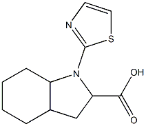 1-(1,3-thiazol-2-yl)octahydro-1H-indole-2-carboxylic acid Struktur