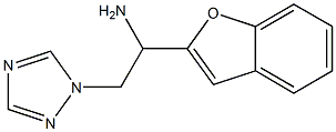 1-(1-benzofuran-2-yl)-2-(1H-1,2,4-triazol-1-yl)ethan-1-amine Struktur