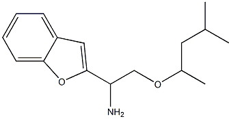 1-(1-benzofuran-2-yl)-2-[(4-methylpentan-2-yl)oxy]ethan-1-amine Struktur