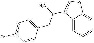 1-(1-benzothiophen-3-yl)-2-(4-bromophenyl)ethan-1-amine Struktur