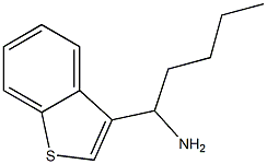 1-(1-benzothiophen-3-yl)pentan-1-amine Struktur