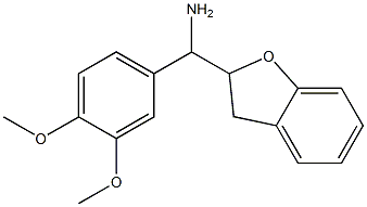 1-(2,3-dihydro-1-benzofuran-2-yl)-1-(3,4-dimethoxyphenyl)methanamine Struktur