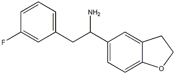 1-(2,3-dihydro-1-benzofuran-5-yl)-2-(3-fluorophenyl)ethan-1-amine Struktur