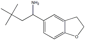 1-(2,3-dihydro-1-benzofuran-5-yl)-3,3-dimethylbutan-1-amine Struktur