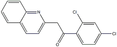 1-(2,4-dichlorophenyl)-2-(quinolin-2-yl)ethan-1-one Struktur