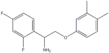 1-(2,4-difluorophenyl)-2-(3,4-dimethylphenoxy)ethanamine Struktur