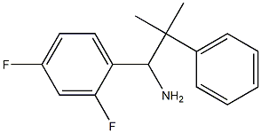 1-(2,4-difluorophenyl)-2-methyl-2-phenylpropan-1-amine Struktur