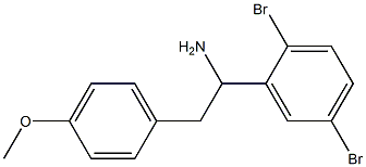 1-(2,5-dibromophenyl)-2-(4-methoxyphenyl)ethan-1-amine Struktur