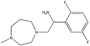 1-(2,5-difluorophenyl)-2-(4-methyl-1,4-diazepan-1-yl)ethan-1-amine Struktur