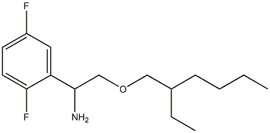 1-(2,5-difluorophenyl)-2-[(2-ethylhexyl)oxy]ethan-1-amine Struktur