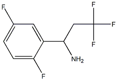 1-(2,5-difluorophenyl)-3,3,3-trifluoropropan-1-amine Struktur