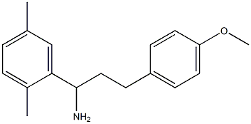 1-(2,5-dimethylphenyl)-3-(4-methoxyphenyl)propan-1-amine Struktur